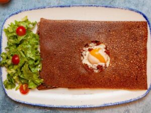 Galette Auguste : boeuf, emmental oeuf