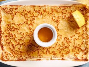 Crêpe miel citron