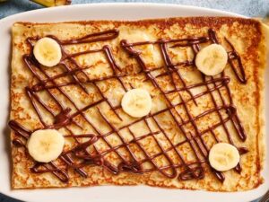 Crêpe banane chocolat