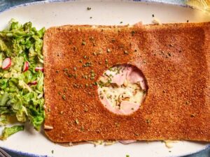 Jambon de dinde, champignons et emmental