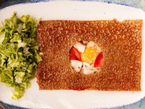 Galette Marius: Chorizo, emmental